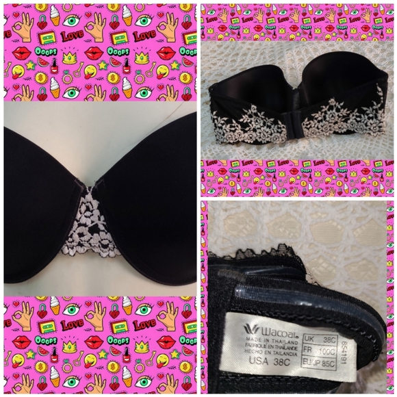 WACOAL BLACK DESIGNER UNDERWIRE BRA - Picture 2 of 5